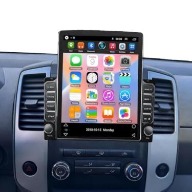 Imagem de Estéreo automotivo Double Din para Nissan Frontier 2015-2021 com rádio sem fio Carplay Android 24.6 cm com tela sensível ao toque vertical para Frontier Head Unit GPS Navi com câmera de backup
