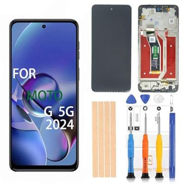 Imagem de Pishzeo Digitalizador LCD OEM de 6,6 polegadas para Motorola G 5G 2024 Substituição de tela XT2417 XT2417-1 XT2417D Touch Display, digitalizador Full HD com acessórios completos (Mt-G 5G 2024 com