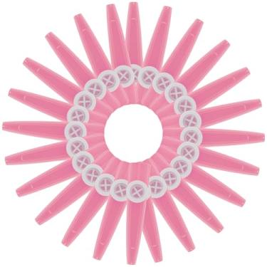Imagem de 48 peças de plástico Kazoos, Kazoo Musical, bom companheiro para violão, violino, piano, teclado, ukulele, presente para presentes de Natal, lembrancinhas de festa. (rosa)