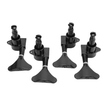 Imagem de RiToEasysports Pegs de Afinação de Baixo Em Liga de Aço 4 Cordas 9/16 Polegadas Peças de Reposição para Atualização de Baixo Com Cabeçotes de Máquina Selados e Ferragens Pretas Y-65