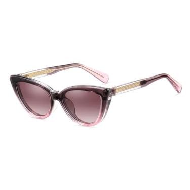 Imagem de VFDHN Óculos de Sol Grossos Clip-on TR90 Polarizados para Mulheres em Acetato Magnético (4)