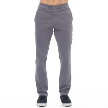 Imagem de Calça Sarja Masculina Freesurf Slim Casual Cinza - 1108-Masculino