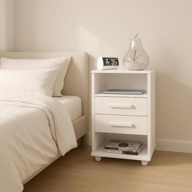 Imagem de Mesa de Cabeceira MDP Quarto Sala Escritório Mesinha Canto Decoração O