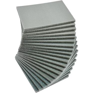 Imagem de Tonmp Conjunto de 20 esponjas de lixamento de 7,6 x 10,2 cm, 400 grãos, almofadas de esponjas de lixamento ultrafinas, bloco de lixamento manual de espuma macia, lixa seca e úmida para polimento de