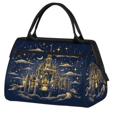 Imagem de Bolsa feminina floral Paisley étnica retrô pequena para o fim de semana para mulheres e homens, bolsa esportiva leve para academia, Cor: 33, 15.2*8.3*11.6 inch, Moderno