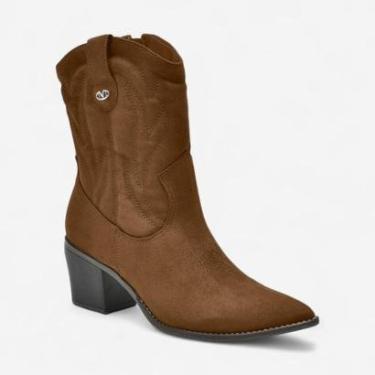 Imagem de Bota Via Marte Western Carmuça Caramelo-Feminino