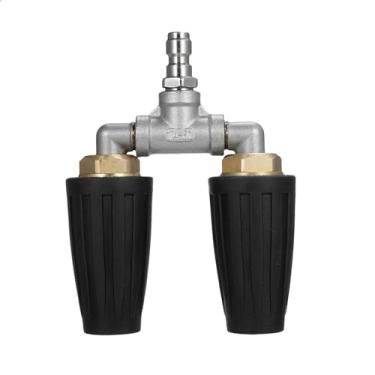 Imagem de Bico Turbo de Lavadora Pressão Duplo Rotativo 360 com Conector Rápido 1 4 Orifício 2 0 4-6 GPM 4000 PSI Alto Desempenho Fácil Amplas Aplicações