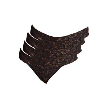 Imagem de Kit com 4 Calcinhas Biquíni Hope L 34730, Preto, EG
