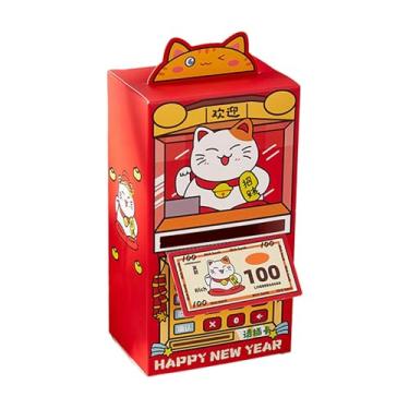 Imagem de UGPLM Envelope vermelho para dinheiro do Ano Lunar Chinês de 2026, Ano do Cavalo, Presente para o Festival da Primavera, Gato Sortudo