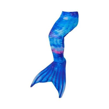 Imagem de Conjunto De Maiô De Sereia Para Meninas Com Óculos, Chapéu, Guirlanda,