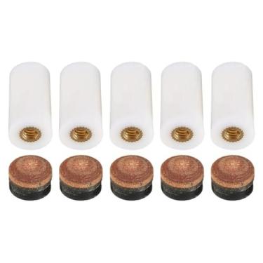 Imagem de Pacote com 5 pontas de plástico de substituição para tacos de sinuca e sinuca - acessórios de virolas duráveis de 10/11/12/13 mm (12 mm)