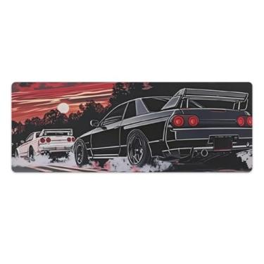 Imagem de HouLaiZhe JDM Tapetes de mesa de carro R32 (feature_two_browse-bin) Tapetes de mouse para jogos, tapetes de mesa grandes para teclado de mesa, tapete de computador 30 x 80 cm