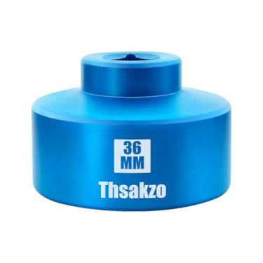 Imagem de Thsakzo Chave de soquete de filtro de óleo de 36 mm para veículos Ford F250, BMW, Mini, Volvo, Audi, VW, Porsche, ferramenta de remoção de filtro de óleo de alumínio usinado CNC de precisão