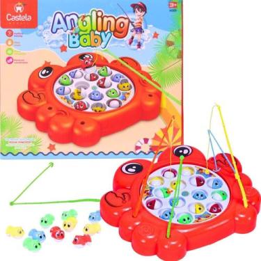 Imagem de Brinquedo Pega Peixe Pesca Maluca Infantil Vermelho -Castela - Castela
