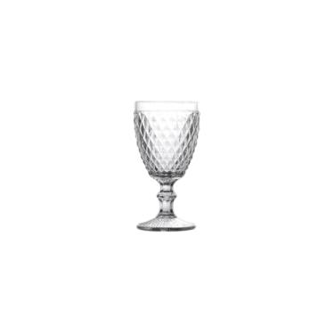 Imagem de Conjunto 2 Taças de Vinho Bico de Abacaxi, Vidro Transparente, 230ml, 16cm Altura, Acabamento em Relevo