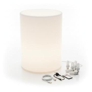 Imagem de Coluna LED Everywhere US74 – Luminária Decorativa Cilíndrica para Mesa, Luz Ambiente Colorida RGB, Design Moderno e Portátil