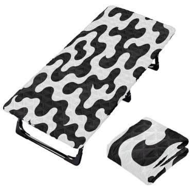 Imagem de Burbuja Lençol de berço de camuflagem curvado para crianças, lençol de cochilo acolchoado portátil com faixa elástica para meninas e meninos, lavável na máquina, 63,5 x 127 cm