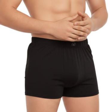 Imagem de Kit 2 Cueca Box Algodão Masculina Dia a Dia Cós Largo Rebatido  Empóri