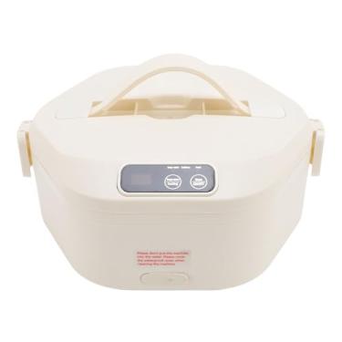 Imagem de Luocute Lancheira Elétrica, Aquecedor de Alimentos Recarregável Portátil Sem Fio Com Recipiente de 1L e Colher Garfo, para Adultos, Homens, Mulheres, Carro, Viagem, (Estilo1 (madeira de salgueiro))