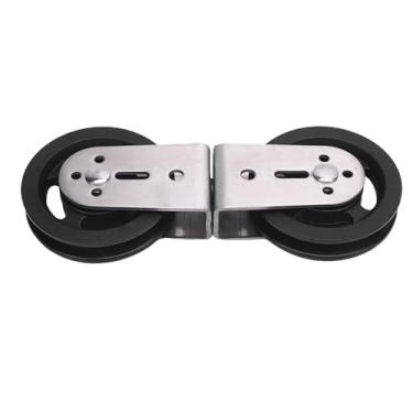 Imagem de Máquina de cabo girando polias duplas roda giratória silenciosa forte capacidade de carga para equipamentos de levantamento de peso de academia doméstica feitos de nylon e aço