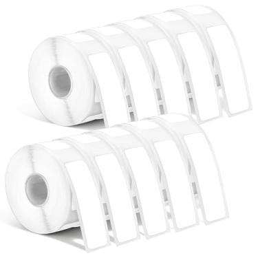 Imagem de 1600 peças de fita de etiqueta D30, 12 x 40 mm, papel adesivo de impressora térmica branca, adesivos autoadesivos laminados à prova d'água para suprimentos domésticos de escritório, 10 rolos