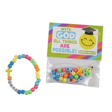 Imagem de Fun Express Kit de artesanato para pulseira religiosa de graduação de 19 cm - Faz 12