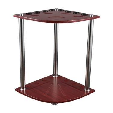 Imagem de Rack de Sinuca 8-Buracos em Forma Leque Vertical para Tacos Pode Acomodar Oito 16 Bolas e 5 Bebidas Econômico Espaço Adequado Acessórios Equipamentos Inglesa Americana