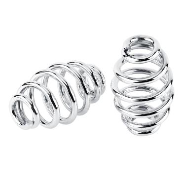 Imagem de Generic Motocicleta Apto para Molas de Barril de Assento Cor Brilhante Banhada Em Espiral para Chopper Bobber, 3 "aço Solo Apto para Molas de Assento 3 Cores para para para para Sportster Bobber