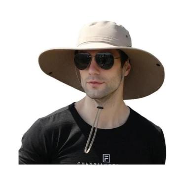 Imagem de Chapéu De Sol Masculino Para Atividades Ao Ar Livre Com Aba Larga De 1