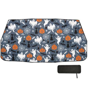 Imagem de Guarda-sol para festa de Halloween, para-sol, guarda-sol, proteção térmica, para-sol, carro, 147 x 75 cm, acessórios para carros