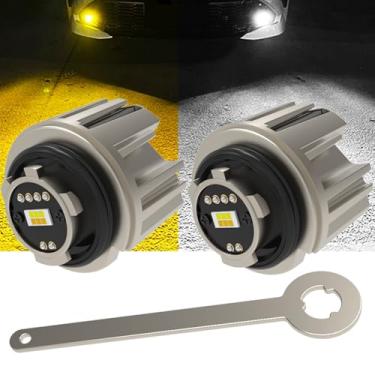 Imagem de Lâmpadas LED de neblina L1B, Plug and Play, sem fio, lâmpada TF1 para 2022+Toyo'ta GR Corolla Cross, C-HR Highlander Hybrid, Sienna Hyrid, RAV4, HILUX, Prius Lexus, 2023+ Venza, GT86 FR-S, duas cores