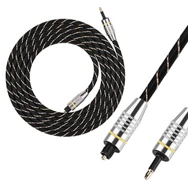 Imagem de Generic Toslink Mini Plug 3.5mm Cabo de Áudio Digital de Fibra Óptica Som Suave para DVD Player Home Theater Preto 1m (2m)