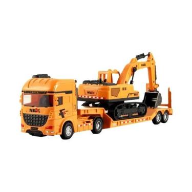 Imagem de Conjunto De Engenharia Para Crianças, Modelo De Escavadora E Caminhão 