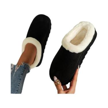 Imagem de Calçados Casuais Femininos De Inverno Com Solado Grosso E Pelúcia, Chi