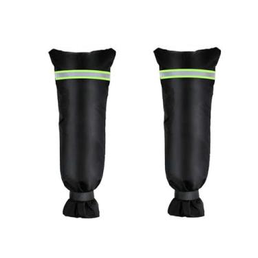 Imagem de MCleanPin Coberturas de torneira ao ar livre para proteção contra congelamento de inverno, meia torneira de água 63,5 cm A x 33 cm L para mangueira externa, capa de torneira isolada impermeável