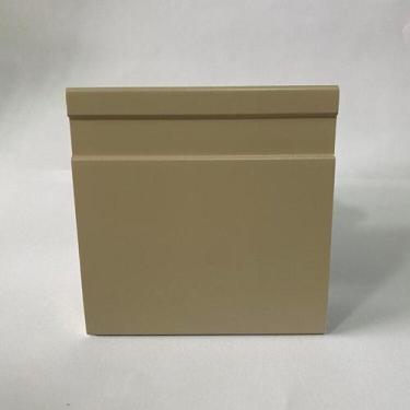 Imagem de Kit com 5 Barras Rodapé de Poliestireno 10cmX15mm Frisado Color 12m - 