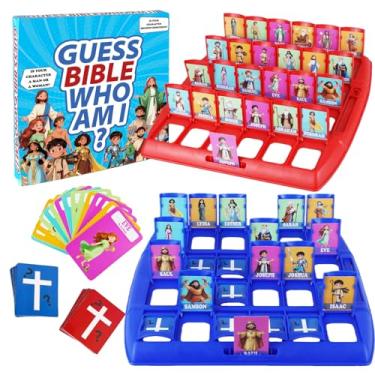 Imagem de Guessing Bible Who I Am Game? – Bible Trivia Card Game for Kids & Families, 24 Holy Bible Characters with Life Story & Verse Cards, Christian Sunday School & Youth Group Games Catholic Gifts