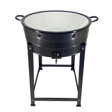 Imagem de Fritador Fogão Pasteleiro Fritadeira A Gás Com Tacho Nº20 Pastel Salga