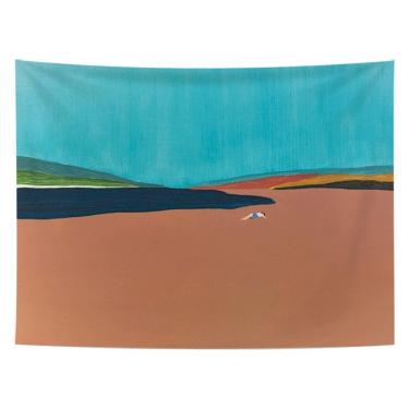 Imagem de Tapeçaria Desert Landscape, microtecido, 150x130cm, decoração de quarto