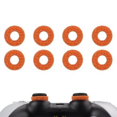 Imagem de MOLOPPO 8PCS Precision Rings for Xbox，Precision Rings for PS5，Gaming Accessories for PS4,for PS5, for PS Portal, for Xbox One,for Xbox Elite, for Playstation 5 Accessories(Orange)
