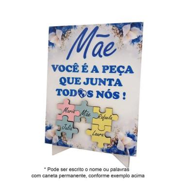 Imagem de Exclusivo Porta Retrato Dia das Mães Escreva você nas peças - Coleção 