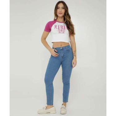 Imagem de Calça Jeans Skinny Feminina Sawary-89561 - Biotipo, 42, Jeans azul