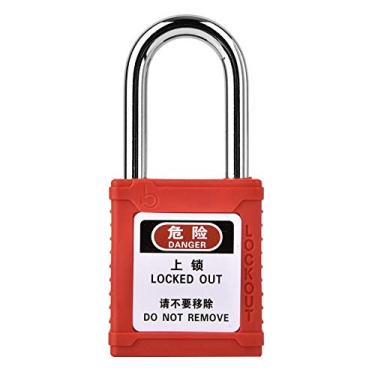 Imagem de Semme Cadeado de Segurança, Bloqueio de Viga de Aço Com Corpo de Bloqueio PA de Nylon para Isolamento de Energia, Design Resistente a UV e Antiderrapante, 2 Chaves Incluídas