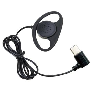 Imagem de Fone de ouvido de lado único USB C/3,5 mm, mono econômico, com isolamento de ruído, cabo reforçado para smartphones MP3 Players, fones de ouvido de baixo custo para fones de ouvido