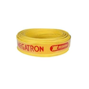 Imagem de Cabo 2,5mm Flexivel 750v Fio Amarelo Rolo 100 Metros Megatron