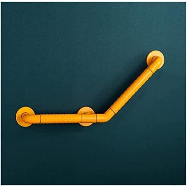 Imagem de Barra De Apoio Para Banheiro Barra De Apoio Para Banheira Com Círculos Luminosos De Segurança Alça De Suporte De Segurança De Aço Inoxidável Antiderrapante Para Idosos Com Deficiência,Amarelo,40cm