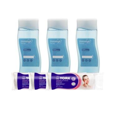Imagem de Kit Água Micelar Monange + Algodão em disco - 6 unidades