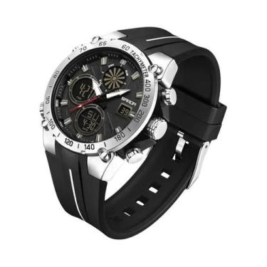 Imagem de Relógio De Quartzo Masculino À Prova d'Água 50M SANDA 6262 Cronógrafo 