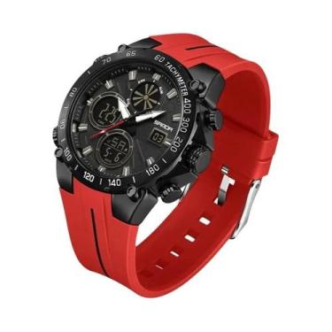 Imagem de Relógio De Quartzo Masculino À Prova d'Água 50M SANDA 6262 Cronógrafo 