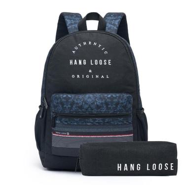 Imagem de Mochila Hang Loose + Estojo Hang Loose Kekoa Resistente Espaçosa 19 Litros-Masculino